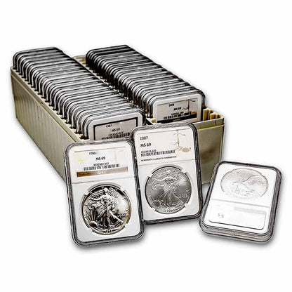 Only a few Left!🔥 [Complete Set]1986-2024American Silver Eagle 39PC