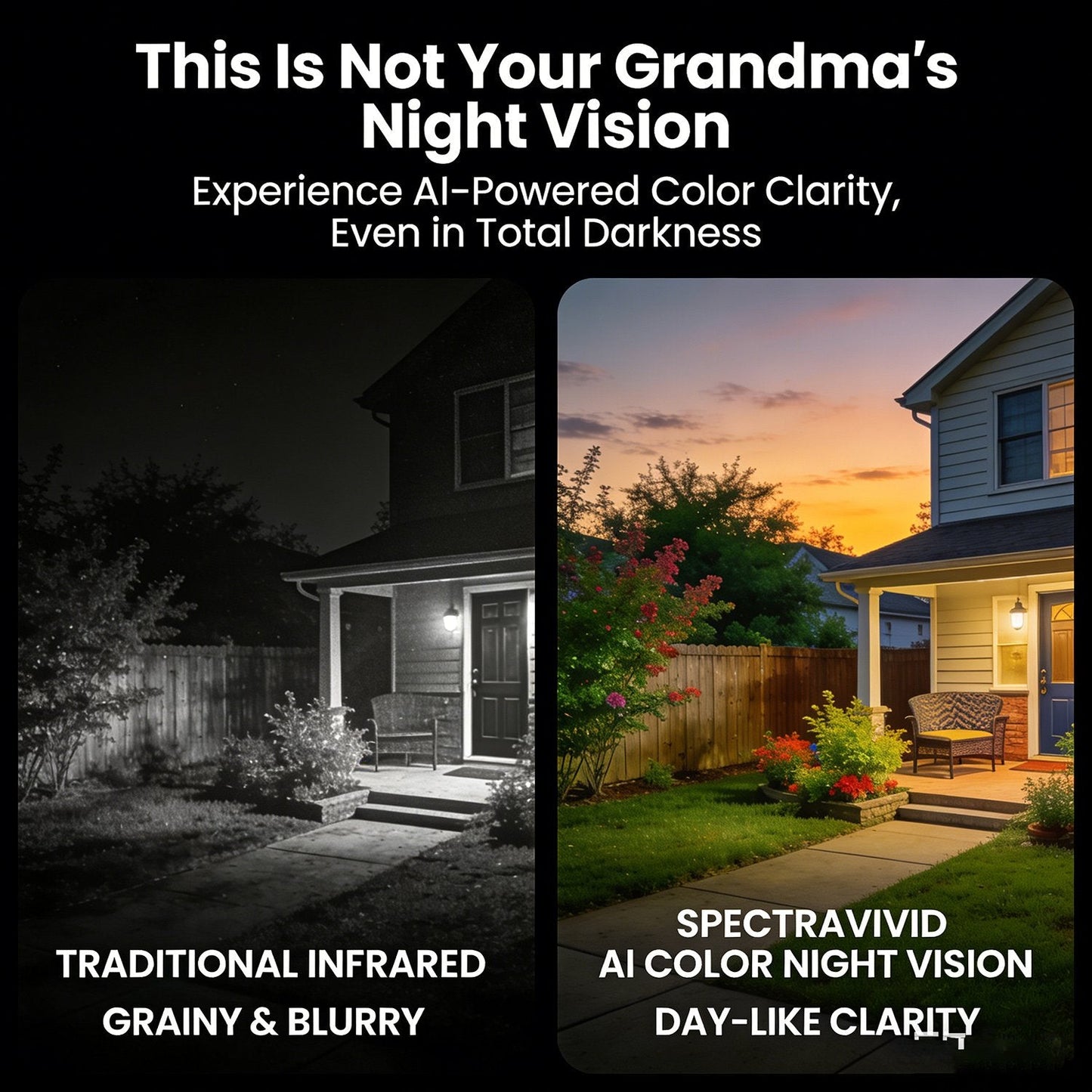 👁️ 2K Ultra-HD Smart Window Camera – See Day & Night with AI Color Night Vision